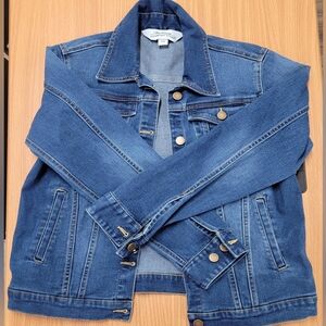 Vermont Country Store Classic Denim Trucker Jacket - Blue Jean Jacket, Sz XS